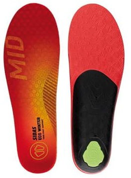 Sidas Unisex 3Feet Eco Winter Mid Einlegesohle, orange, 44|45 | Mittleres Fußgewölbe, gezielte EVA-Stütze, warme Isolation, nachhaltiger Komfort