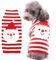 Hundepullover Weihnachten - Haustier Katze Gestrickter Pulli Weihnachtsoutfit Kostüm für Kleine Mittelgroße Große Hunde - Weiß M