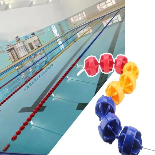 Boyas de cuerda para piscina, 7 m, kit divisor de seguridad para piscina para uso en interiores y exteriores