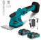 Yofidra Cordless Hedge Trimmer & Grass Shear Hand Held Hedge Trimmer with Rechargeable Electric Garden Shears, Battery-Powered Bush Cutter and Lawn Clipper