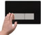 Mendorio WC Drückerplatte, kompatibel mit Geberit Sigma,UP300&UP320 Serien Betätigungsplatten,Plattengröße 250×170mm,ausgestattet mit Spülhebel-Set und Einbaurahmen, aus Acrylmaterial.（schwarz）