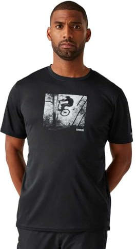 Regatta Fingal IX Herren-T-Shirt, Schwarz, XXL