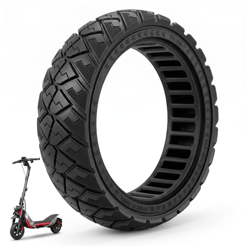 Prodrocam 70/60-7,5 Vollreifen für Segway Ninebot ZT3 / ZT3 Pro Elektroroller 11 Zoll Ersatzreifen Vollgummireifen Honeycomb Solid Reifen Vorne/Hinten (Schwarz-1 Stück)