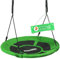 ZERRO Altalena a Nido Ø 120 cm, Portata 150 kg Rregolabile da Esterno/Interno Rotonda per Bambini e Adulti da Giardino,Verde