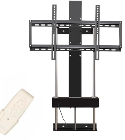Motorized TV Stand - Adjustable Height LCD Floor Bracket for 37-75 Inch TVs, Auto Lift with Remote Control, Supports 600x400mm, 860-1560mm Range