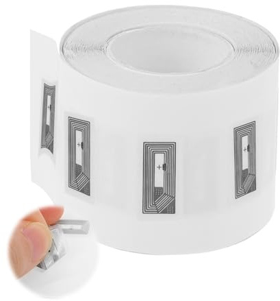 50 Stück NFC Tags Sticker Ntag213 NFC Chip 137 Byte Speicher leere NFC-Aufkleber Wiederbeschreibbar Programmierbar Chip Sticker für Alle NFC-Fähigen Geräte und Handys (25 mm)