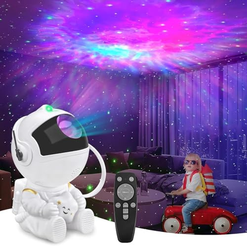 Astronaut Space Projector Lamp,Astronaut Galaxy Star Projector Starry Night Light with Remote Control 360° Adjustable Space Projector, Best Gifts for Christmas, Birthdays, Valentine's Day