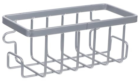 POPETPOP Organizador de Fregadero Ventosa, Portaesponjas de Hierro y PVC, Colgante, para Cocina y Lavabo,
