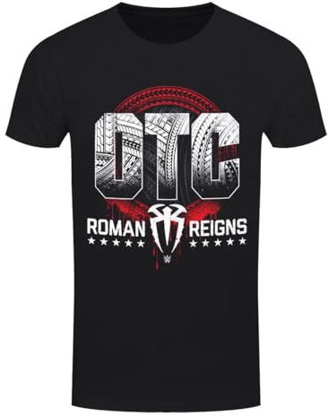 WWE Roman Reigns OTC Herren-T-Shirt Schwarz, Schwarz , L