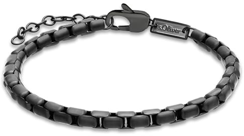 s.Oliver Herren Schmuck – Halskette & Armband aus Edelstahl – Venezianerkette – Klassisch, Zeitlos und Dezent – Perfekte Geschenkidee