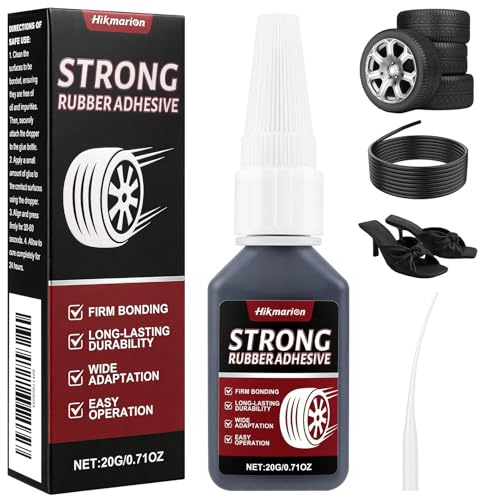 NUTKIT Precision Super Glue 20g, Rubber Glue, Strong Liquid Adhesive | Drip Free, Water and Heat Resistant,Strong Glue for Rubber