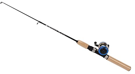 HUIOP Kit Canna da Pesca Sul Ghiaccio Set Completo Portatile con Custodia Jigs Mulinello Galleggiante per attività Invernali All'aperto