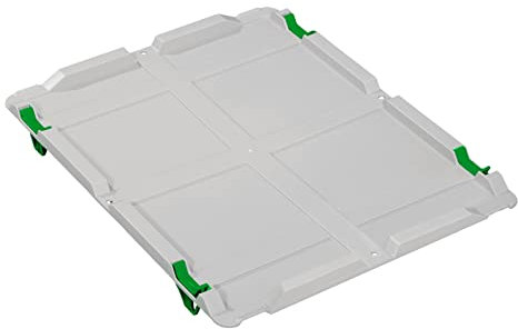 aidB Auflagedeckel Set Eurobox NextGen, 400 x 300, inkl. 4 grüne Schiebeschnappverschlüsse