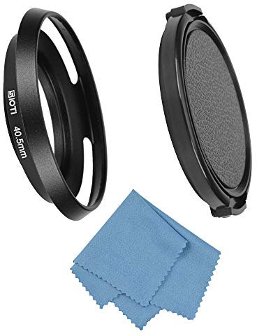 SIOTI Kamera 40.5mm Gegenlichtblende, Mattbehandlung innen, Aluminiumlegierung, Aush?hlungsstil, Ultra d¨¹nn, Kompatibel mit Allgemeinen Kameraobjektiven von Nikon Canon Sony Und Andere