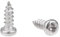 sourcing map 2x6mm Auto-taraudage Vis Cruciforme Tête Cylindrique Bombée Vis 316 Inox Acier Fixations Boulons 50Pcs