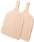 Pizzaschaufel aus Holz, 2er Set Pizzaschieber für hausgemachte Pizza und Brot