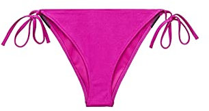 Calvin Klein Cheeky String Side TIE Bas de Bikini, Summer Fuchsia, M Femme