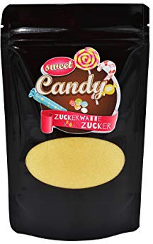 Hopser Food Fun Aromazucker Farbzucker für Zuckerwatte, Zuckerwattemaschinen, Popcorn, Dekorieren (200 g, Vanille)
