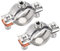 sourcing map Wall Ceiling Mount Pipe Supports, 304 Stainless Steel Adjustable Pipe Bracket Clamp for 38-40mm Pipe 2pcs