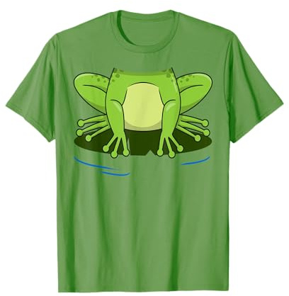 DIY Halloween Kostüm Grüner Frosch Kostüm für Kinder Erwachsene T-Shirt