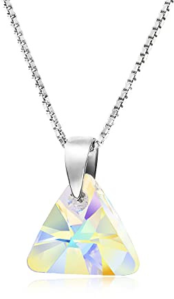 Chic Bijoux Pendientes Colgantes para Mujeres – Con Plata de Ley 925 y Cristales Originales – Regalo Ideal para Ella