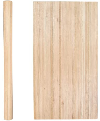 DIY HER Way Wall Panelling, Red Oak Pole Wrap 110cm x 60cm, Wood Panels for Walls, Home Decor, Furniture Up Cycling, Wall Cladding