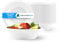 Nationwide Paper 8oz 50pcs White Bagasse Sugarcane Disposable Bowls, Strong Biodegradable Bowls for Hot Food, Soup, Salad (240ml)