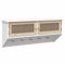 vidaXL Wandgarderobe Garderobe Hakenleiste Garderobenhaken Garderobenpaneel Kleiderhaken Garderobenleiste Weiß Holzwerkstoff und Rattan Natur