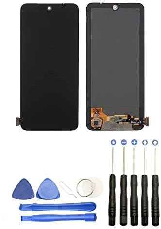 JUANIO Pantalla Completa Compatible con Xiaomi Redmi Note 10S 4G Talla 6.43 Blanco M2101K7BG, M2101K7BI, M2101K7BNY, M2101K7BL Vidrio Táctil + Pantalla LCD + Herramientas Ofrecido