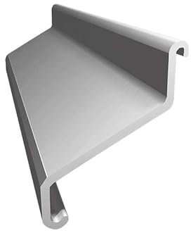 Renoplast® Verbinder für Traufprofil K20 Grau | Fertigstellung von Terrassen und Balkonen | Harzböden | Wasser ablaufsysteme Winkelprofil | Korrosionsschutz Terrassenprofile