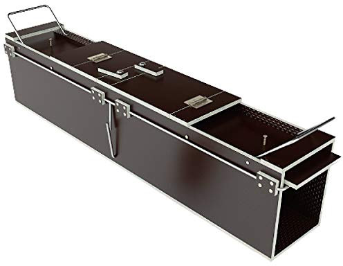 Martenbrown® Kleintierfalle 80cm I Dient auch als Katzenfalle I Kleintier Kastenfalle I Lebendfalle Katze I Falle aus Holz mit Lockmittel 25g