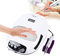 SABUIDDS Lampe 3 en 1 - Lampe UV LED 140 W - Pour ongles en gel - Avec aspirateur à ongles et ponceuse à ongles électrique - Lampe UV LED - Pour ongles en gel - Séchoir à ongles