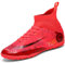VTASQ Boys Football Boots Kids Astro Turf Trainers Junior Football Shoes Girls Soccer Shoes Indoor Outdoor Athletic Sneakers Non-Slip Sports Shoes Unisex Red UK 12.5