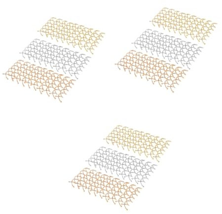 FRCOLOR 3sets Spiral Hairpins Hair Twists Screw Clip Spiral Twists Hairpin Gold Bobby Pin Hair Barrettes 30pcs*3