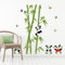 Sticker Mural Vert Bambou Panda Forêt Autocollant Décoratif PVC Amovible Salle Chambre Maison