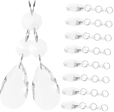 Yardenfun 10piezas Colgante De Cristal Decoración De Techo Colgante Hogar De Cristal Simulado Adorno De Para Decoración De Luz De Techo