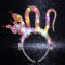 Handcess Halloween Leuchtende Schlange Stirnband - Festival LED Haarband Kostüm Haarreifen - Karneval Haarschmuck für Frauen