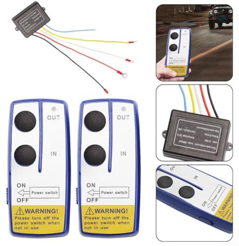 Kabellose Seilwinde Fernbedienung Kit 12V/24V Handset Switch Controller 30m für ATV Truck Remote Control Kit Handset Switch Controller