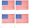 POPETPOP Exprimez Votre Patriotisme 4 Drapeaux de Fenêtre de Voiture Clip Drapeau Américain 30x45cm Drapeaux de Décoration de Véhicule