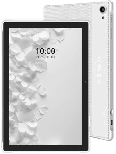 TopLuck Tablette Tactile 10 Pouces Android, GMS, 32G ROM Compatible avec la Carte TF 1TB. Argent