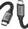 Silkland 80Gbps Cable Datos USB C para Thunderbolt 5 Corto 30CM, hasta 120Gbps con Bandwidth Boost, 16K/Dual 8K, Carga Rapida 240W, USB4 V2.0 Compatible con Thunderbolt 4/3, SSD, MacBook M4 Pro, Dock