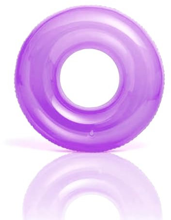 Schwimmring für Erwachsene Teenagern,Lila Fluoreszenz Schwimmreifen Aufblasbar-Ring mit 90cm Durchmesser,PVC Pool Aufblasbar Schwimmen Ring für Schwimmbad Wasser Outdoor Spielzeug Party Zubehör