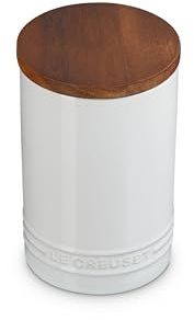 Le Creuset Salzkeller und Aufbewahrungsbehälter aus Steingut, 750 ml, Weiß