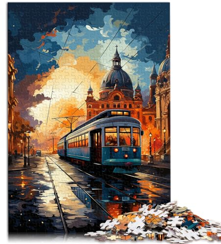 Puzzle für Erwachsene 1000 Teile Lissabon Lernpuzzle Weihnachtswunschliste mit Weihnachtsmann 26 x 38 cm für 14-Jährige