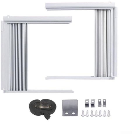 Kit de panneaux latéraux pour climatiseur de fenêtre, panneaux latéraux réglables isolés par AC, pour différentes tailles de climatiseur de fenêtre (291 x 323 mm)