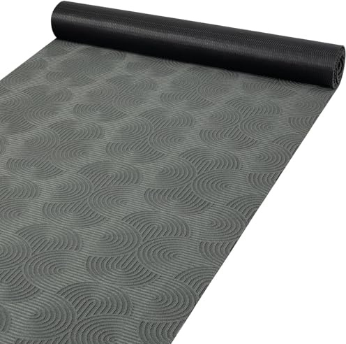 ANRO Läufer Flur Teppich Läufer Küchenteppich Küchenläufer Velours rutschfest waschbar für Küche, Flur, Schlafzimmer Deko Velora 50x200 cm Anthrazit