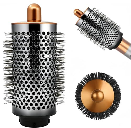 Volumenbürste Aufsatz kompatibel mit Dyson Airwrap Styler HS01 HS05 HS08, Rundbürste Zubehör für extra Volumen und Fülle, Professionelles Haarstyling Ersatzteil - Golden