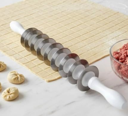 CiCi HOME Teig-Schneider-Roller mit 9 rollende Messer für türkische MANTI (Tortellini)