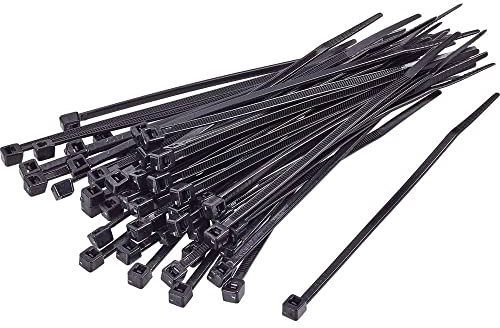TRU COMPONENTS Kabelbinder, 120 mm x 2,50 mm, Schwarz, TC-CVR120SBK203 1592798 Innenverzahnung, 100 Stück