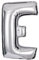 ballonfritz® Ballon Buchstabe E in SILBER - XXL 40/102cm - Folienballons für Luft oder Helium als Geburtstag, Jubiläum, Hochzeit oder Abschluss Geschenk, Party Dekoration oder Überraschung